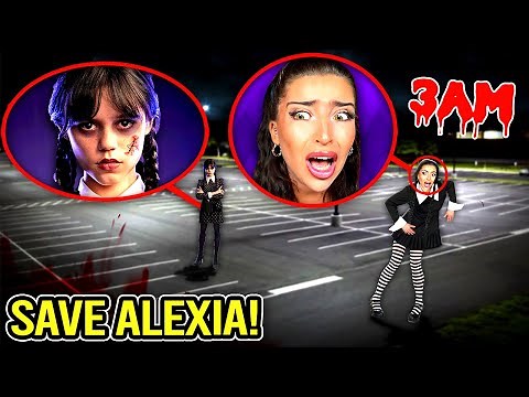 I FOUND ANYTHING ALEXIA & WEDNESDAY ADDAMS IN REAL LIFE!! (SAVE HER!)