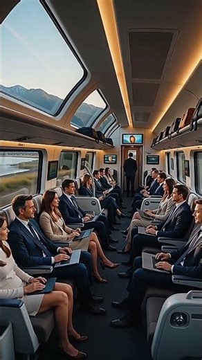 Inside a Moving USA Train | Realistic 4K Interior View with Passengers #4kcarvideo #luxurycars