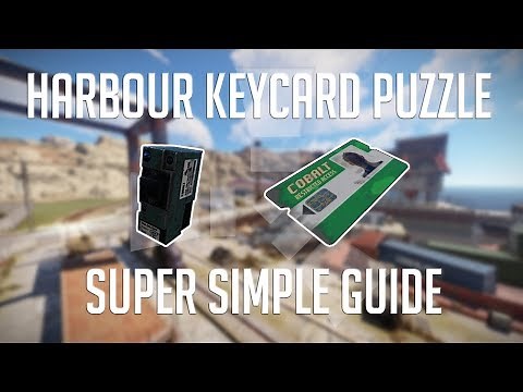 Harbour Keycard Puzzle (Both Variants) in 105 Seconds | Rust Monument Puzzles