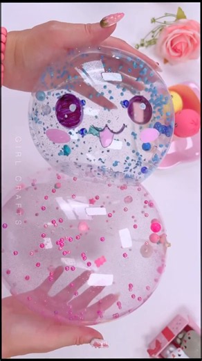 DIY Cute Squishy Stress Balls! 🥹💖 So Satisfying! #shorts