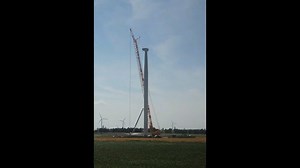 Here are a few facts about wind turbine construction: • It takes one entire day to assemble a single wind turbine • The crane used to construct the turbines moves at a pace of 1 mph to get from one turbine site to the next • The ideal weather conditions to build a turbine is a clear day with wind less than 25mph and no lightning within 30 miles For more on DTE Energy's commitment to renewable energy, visit https://www.newlook.dteenergy.com/wps/wcm/connect/dte-web/home/community-and-news/common/r