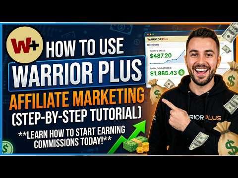 ✅ How To Use Warrior Plus For Affiliate Marketing Program (2026) Tutorial For Beginners