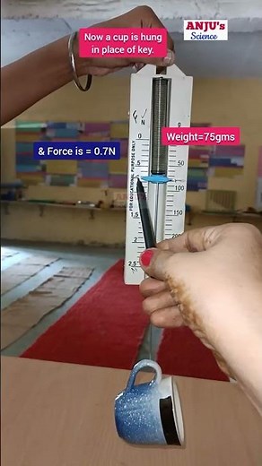 Part 2 Spring Balance || Class 8 Chapter 12 Friction #shorts #anjus_science