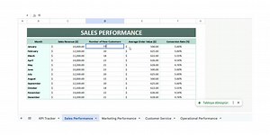 KPI Tracker Template: Editable Google Sheets Business Metrics - Etsy