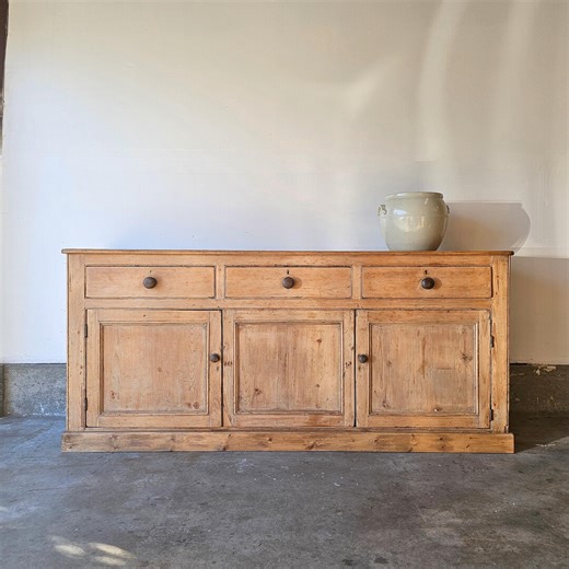 Antique English Pine Sideboard - Circa 1880 - Etsy