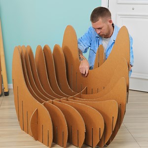 12K views · 63 reactions | Who Knew Cardboard Could Look This Good?  DIY Cozy Furniture Ideas | 5-Minute MAGIC | Facebook