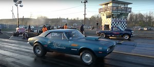 Old-School Chevy Camaro Drags Nasty Truck, Someone Unexpectedly Crashes Quite Hard