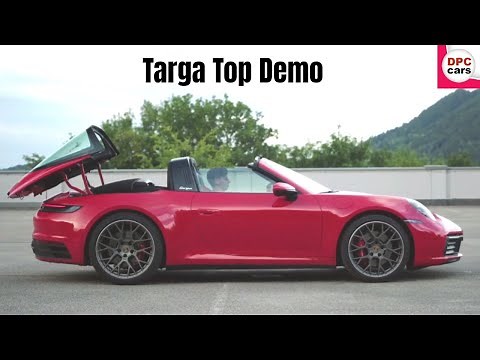 Porsche 911 992 Targa Top Operation Demo