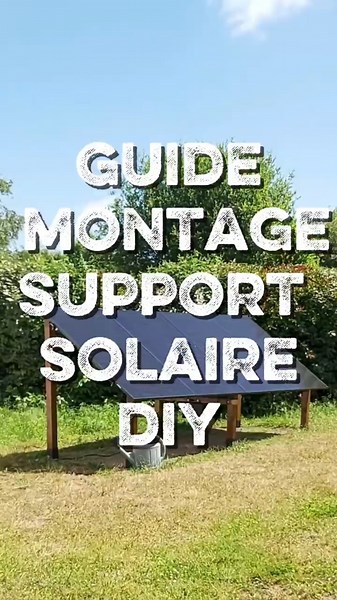 Make your own DIY wooden support for solar panels: stronger and cheaper! #solar