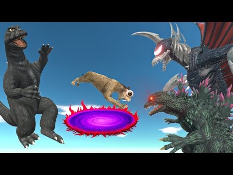 Run from Lion! and Reach Portal Evolution to Save Godzilla Showa From Godzilla 2000