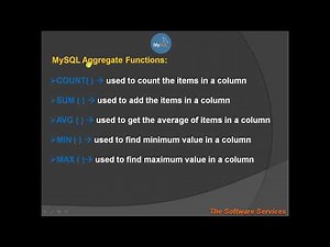 32 MySQL Aggregate Functions in Telugu