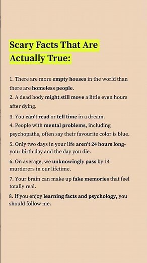 8 Scary Facts That Are Actually True 😱 | Mind-Blowing Realities of Life #scaryfacts #horrorfacts