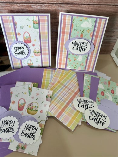 DIY Easter Card Making Kit – Set of 6 Handmade Cards -2 Designs - Etsy