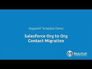 Salesforce Org to Org - Contact Migration