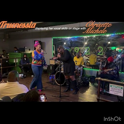 RnB sensation Chrisette Michele shares the stage with Saint Louis Missouri vocalist Truenessia Combs