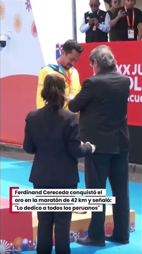 Ferdinand Cereceda: 🇵🇪 “I dedicate this victory to all Peruvians.”