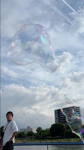 シャボン玉体験♪とても上手にできましたね！👩🫧🚀 #おもちゃ #シャボン玉 #富山 #環水公園