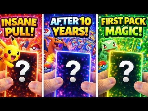 I Opened My FIRST Pokémon Pack in 10 Years… THIS HAPPENED 😳 | Pokémon Cards