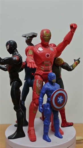 avengers superhero toys spider-Man captain America miles Morales #shorts #avengerstoys