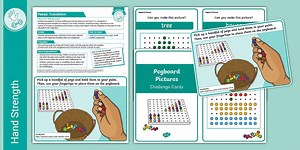 Fine Motor Skills Hand Strength Continuous Provision Activity: Pick and Peg