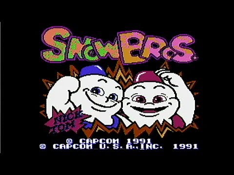 Snow Bros. (Capcom, 1991) - NES Gameplay
