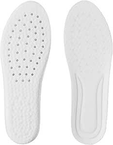 WLLHYF 1 Pairs Memory Foam Shoe Insoles, Shock Absorption Inserts Arch Support Cushioning Sports Insoles Soft Comfortable Replacement Insoles for Men Women