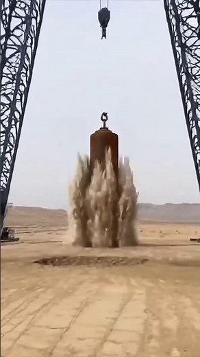 Massive Gravity Drop Test Using Crane and Heavy Steel