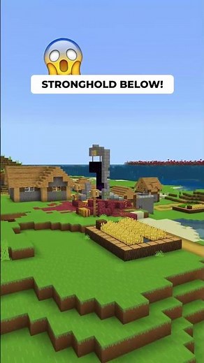 Stronghold BELOW! - Minecraft God Seed #shors