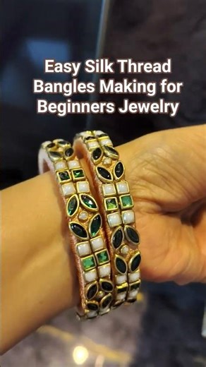 Easy Silk Thread Bangles Making for Beginners | DIY Jewelry Craft