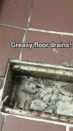 Commercial floor drains full of grease are a perfect candidate for cleaning with hydro jetting.