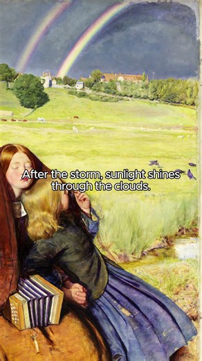 The Blind Girl (1856) by Sir John Everett Millais #art #painting #history