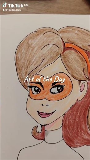 Art of the Day Elastic Girl #fanart #elasticgirl #superhero #art #believebeauty #artoftheday