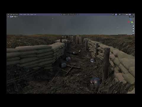 Procedural Trench(Blender)