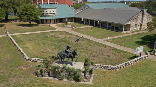 TEXAS RANGER MUSEUM HALL OF FAME & MUSEUM — Join us on a flight from the grounds outside and into the Texas Ranger Hall of Fame and Museum, soaring through exhibits, the rotunda, gift shop, the Lone Ranger exhibit, and Knox Hall! The Texas Ranger Hall of Fame and Museum is located on the banks of the Brazos River and preserves the history and inspires an appreciation of the Texas Rangers, a legendary symbol of Texas and the American West. 👉 Learn more and plan your visit at TexasRanger.org #wac