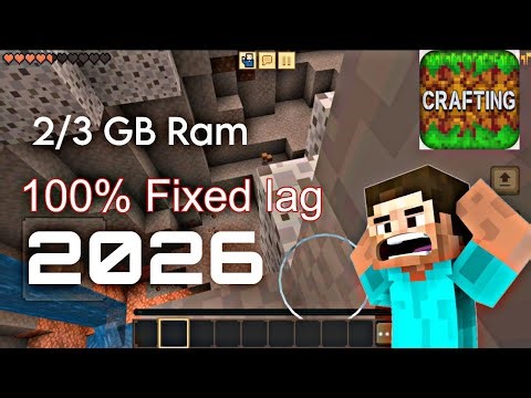 100% Lag Fix in Crafting and Building 😳 Android 2026 (No Root, Works on 2GB!)