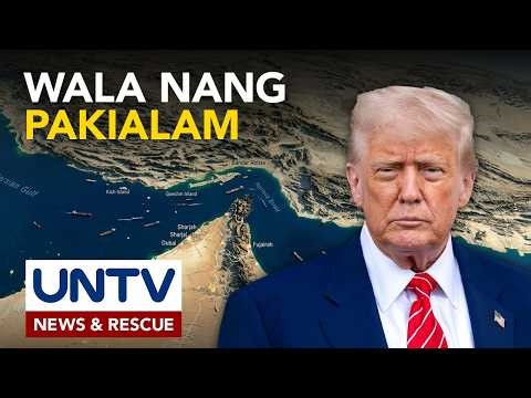Seguridad sa Strait of Hormuz, ipinaubaya na ni Trump sa ibang bansa