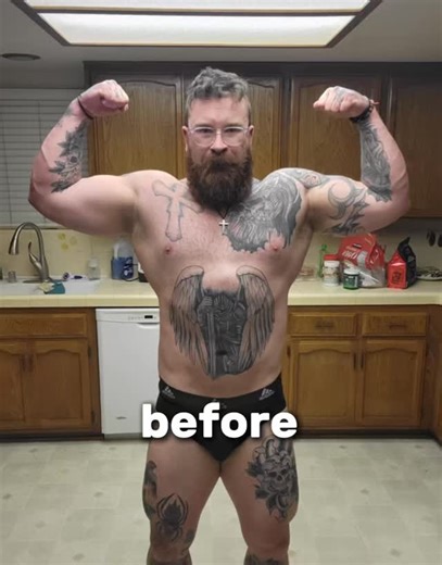 300lbs 👉 233lbs 67lbs dropped since June❗️ Me and @bryan.n44 have been working on this package for over a year at this point. When he first started with me we focused on losing bodyfat first to put him in a better position to build muscle. Then we moved into a growth phase where he was eating an enormous amount of the same boring foods for months on end. We started 20 weeks ago at 300lbs and this morning he was 233lbs. We’ve both learned a lot about his body during this process and at this poin