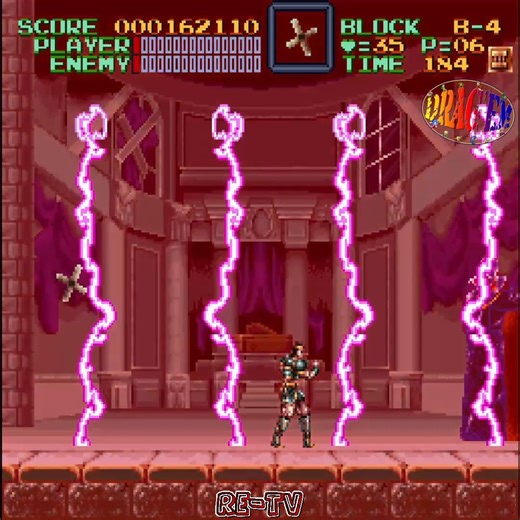 Super Castlevania 4 (Final Boss) Count Dracula finally materializes himself for the final battle. He first attacks by teleporting around the room and unveiling his cape to shoot a fireball from underneath. This fireball will split into larger clusters when they come near Simon or when they are hit. | Retro-Entertainment TV