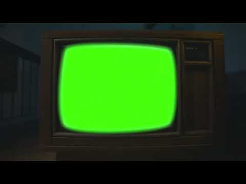 Zoom Out of TV (Green Screen)