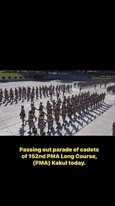 819K views · 36K reactions | Passing out parade of cadets of 152nd PMA Long Course, 71st Integrated Course, 26th Lady Cadet Course, 37th Technical Graduate Course was held at Pakistan Military Academy (PMA) Kakul today. | Ayesha Khan | Facebook