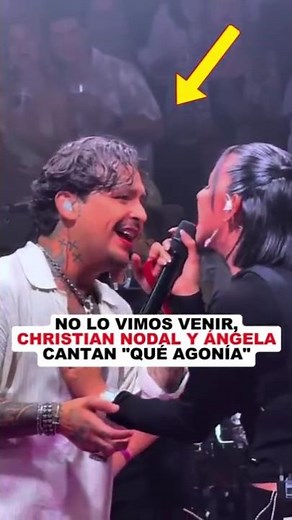 WE DIDN'T SEE IT COMING Christian Nodal and Ángela Aguilar sing "Qué agonía"