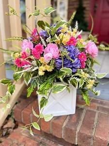 Urn Filler for Spring, Spring Front Porch Planter, Spring Urn Filler for Outdoors, Spring Floral Arrangement, Spring Planter Filler - Etsy