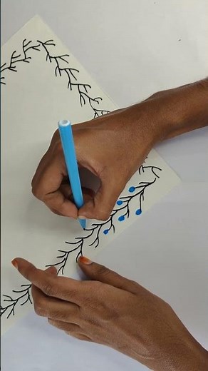 ✨ Easy Free Hand Project Border Design | Simple Border for School Projects | bunnyy_artzz