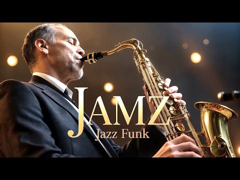Jazz Funk Instrumental Saxophone & Guitar Relaxing Funk Groove Music