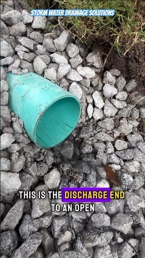 French Drains - Open Discharge End - Yard Drainage