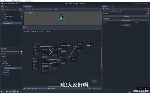 Godot懒人神器AnimationTree中的AnimationNodeBlendTree混合树的操作可大大减少代码量