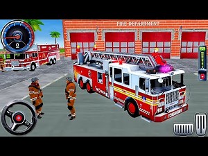 Real Fire Truck Driving Simulator 2025 - New Fire Fighting Fireman's Daily Job - Android GamePlay