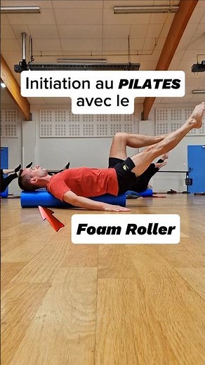Exercice de PILATES avec le Foam Roller (abdos profonds) #pilates #pilatesworkout #foamroller