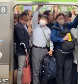 東京の通勤ラッシュ絶対に無理だ。。。