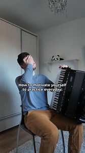 How to motivate yourself to practice everyday🎶 #joke #musician #classicalmusic #accordion #musicmeme #musicianlife | Radu Ratoi - Accordion